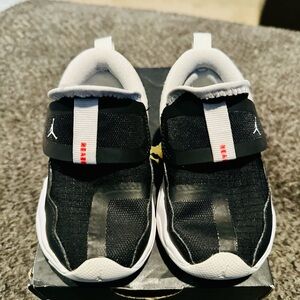 Jordan Kids Brand 23/7 (Black Red and White Sneakers)